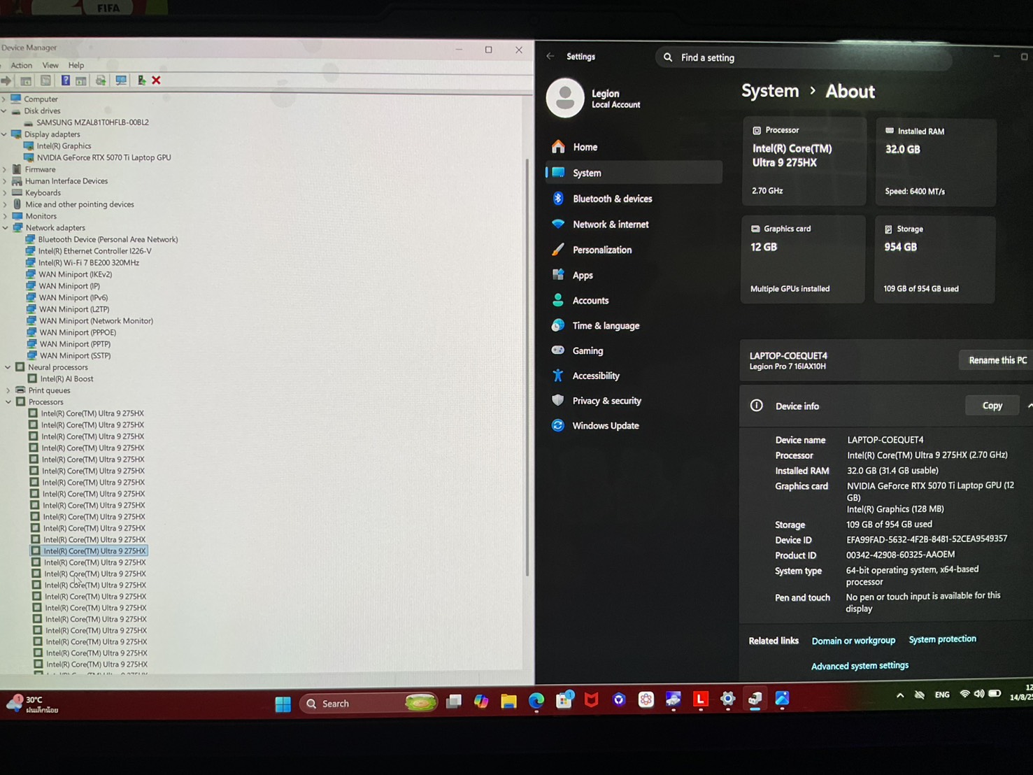 Lenovo Legion Pro 7 16IAX10H-83F500JHTA เพิ่มเติม