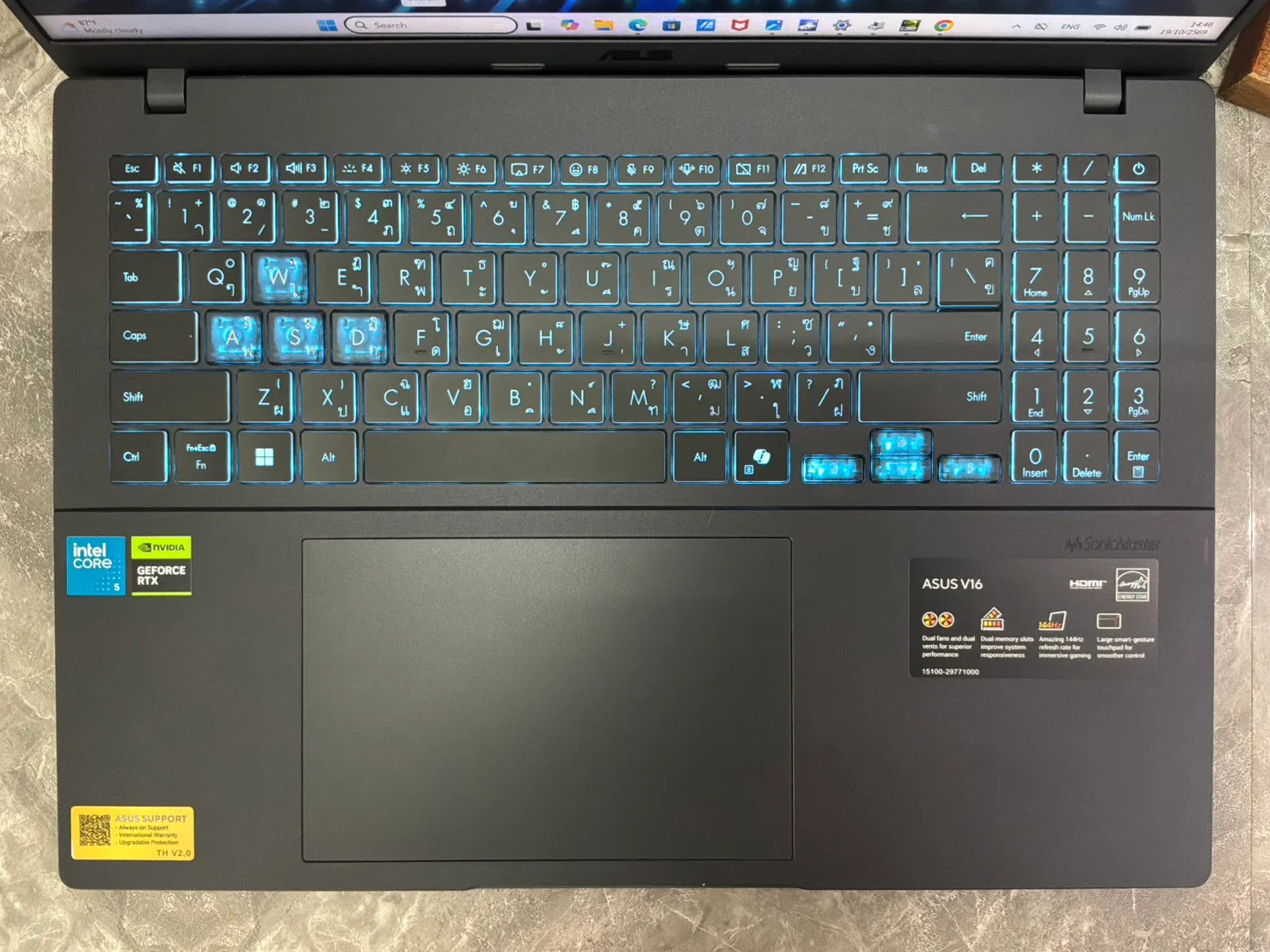 Asus V16 V3607VH-RP521W เพิ่มเติม